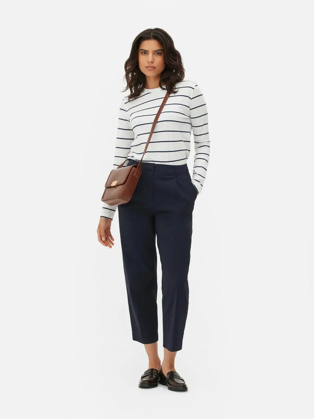 Pruhované tričko s dlouhým rukávem