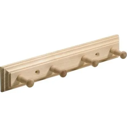 Hettich Věšáková lišta 4 věšáky smrk FSC