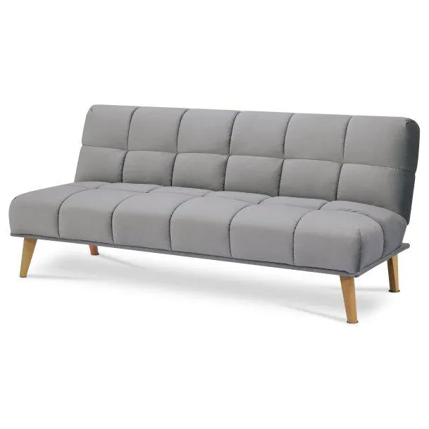 Rozkládací pohovka click-clack šedostříbrná ASB-024 SIL