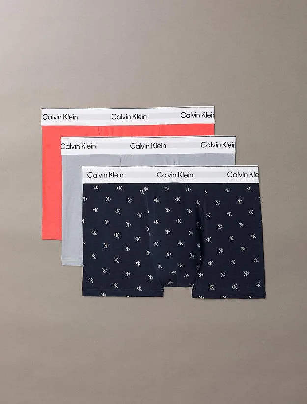 3 Pack Relaxed Dart Trunks - Icon Cotton Stretch