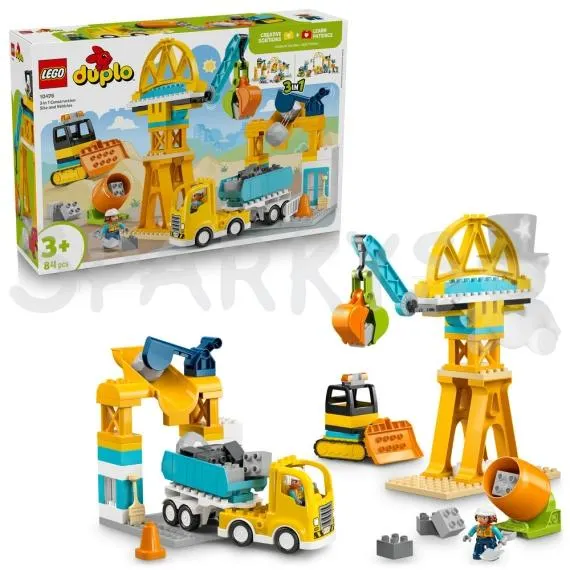 LEGO® DUPLO® 10476 Staveniště a vozidla 3 v 1