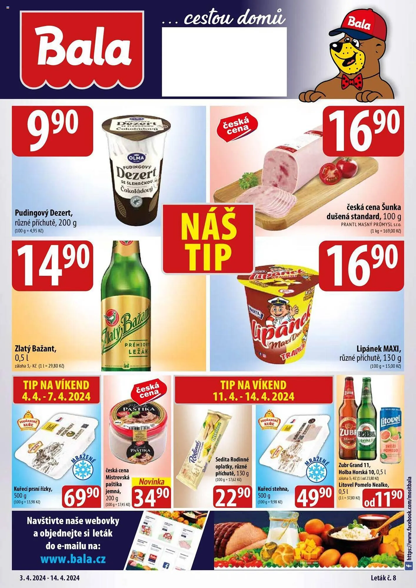 Bala leták - 3. dubna 14. dubna 2024