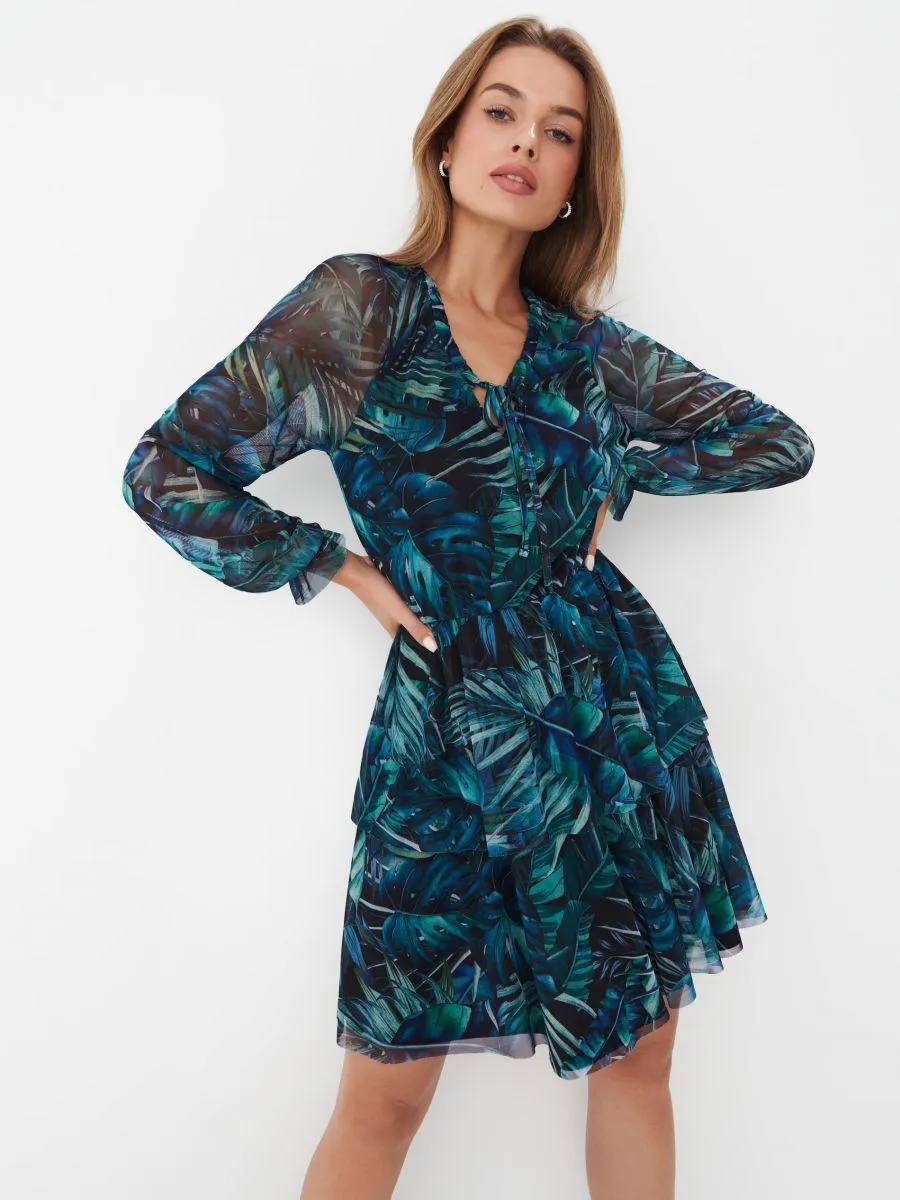 Mini šaty se vzorem