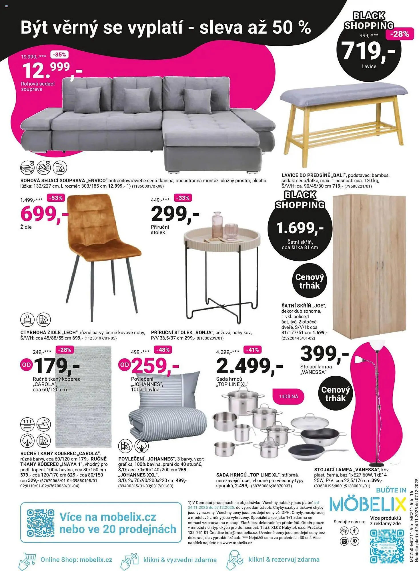 Möbelix leták - 24. listopadu 7. prosince 2025 - Page 16