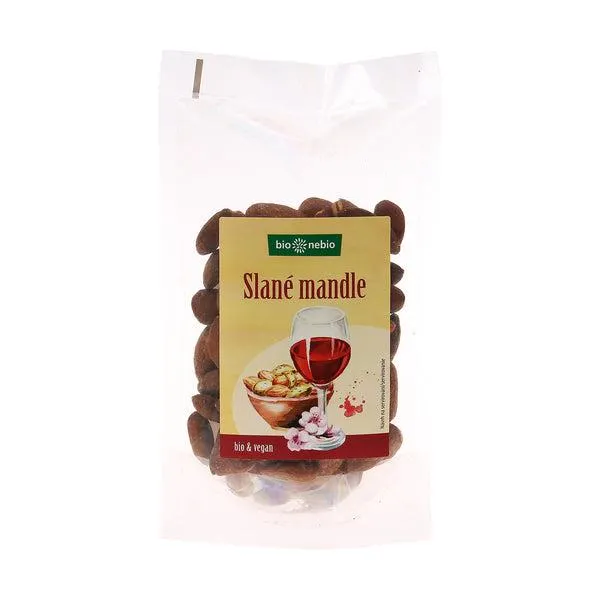 Mandle slané pražené 100 g BIO BIO NEBIO