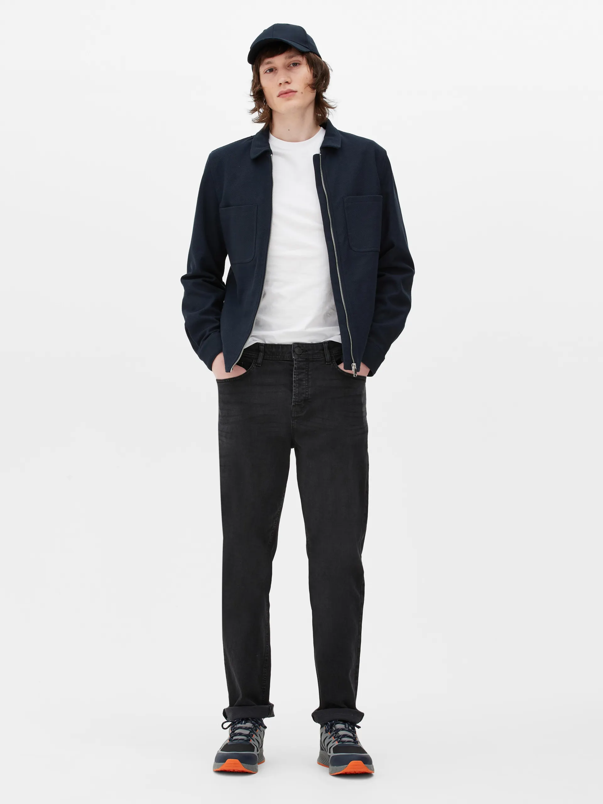 Volné džíny s rovnými nohavicemi