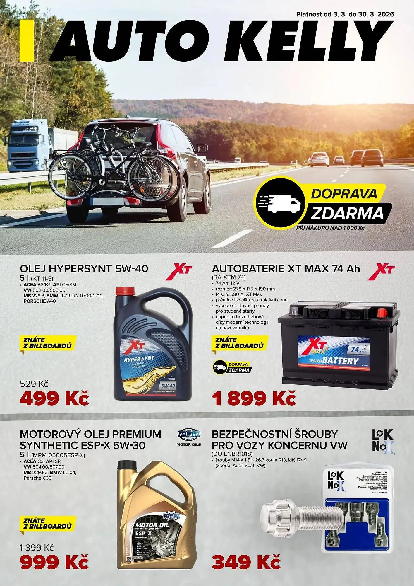 Auto Kelly leták - 3. března 30. března 2026 - Page 1