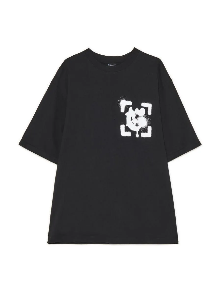 Černé tričko s potiskem