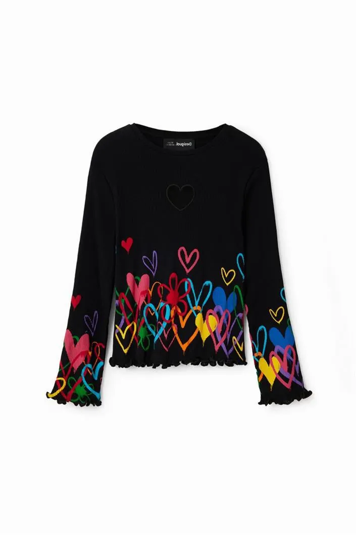 tričko Desigual Jade negro