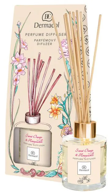 Vonný difuzér s tyčinkami - Pomeranč a Zimolez