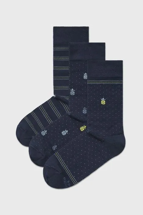3PACK Ponožky Emilio vysoké - vícebarevná