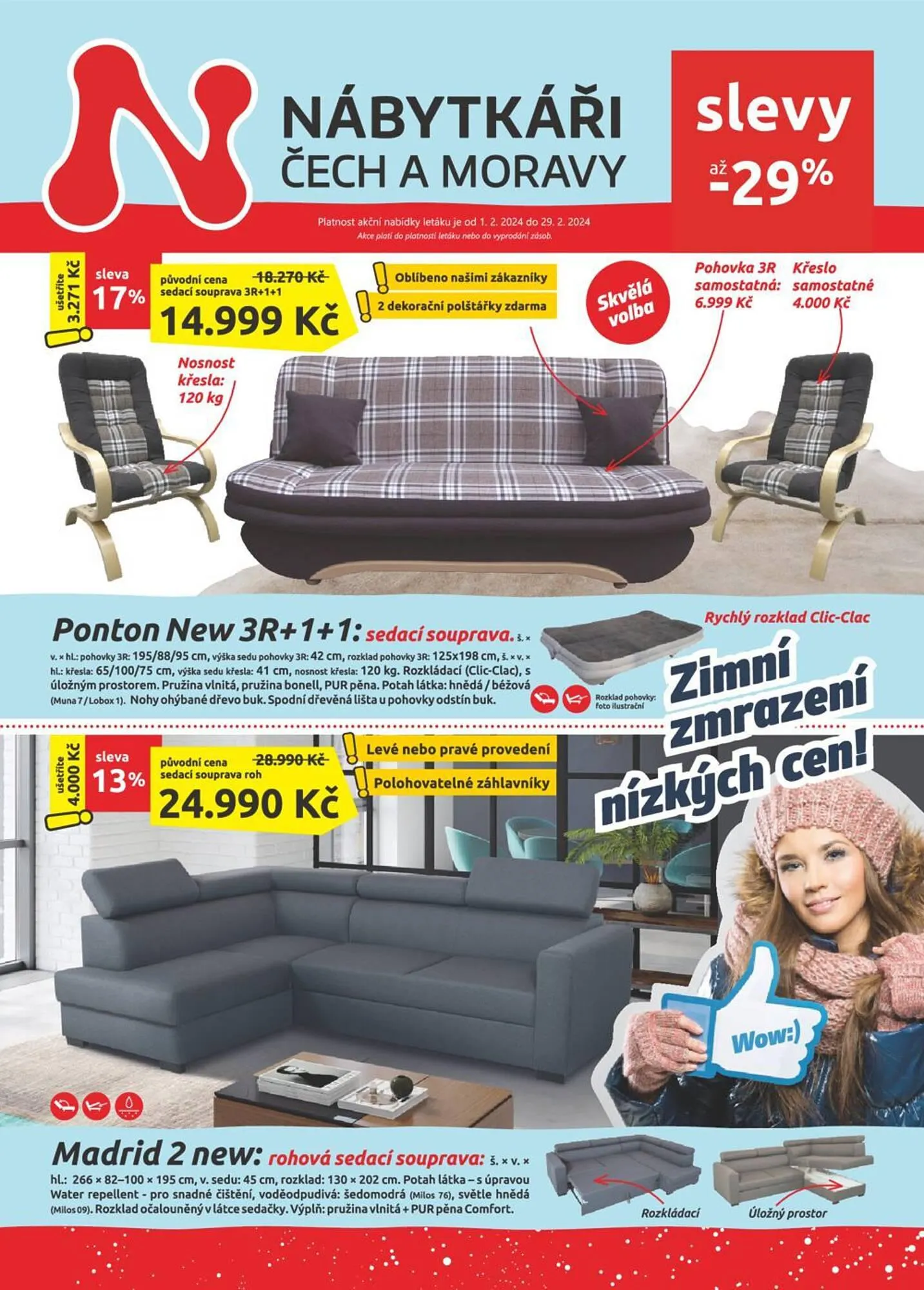Nábytkáři Čech a Moravy leták - 1. února 29. února 2024