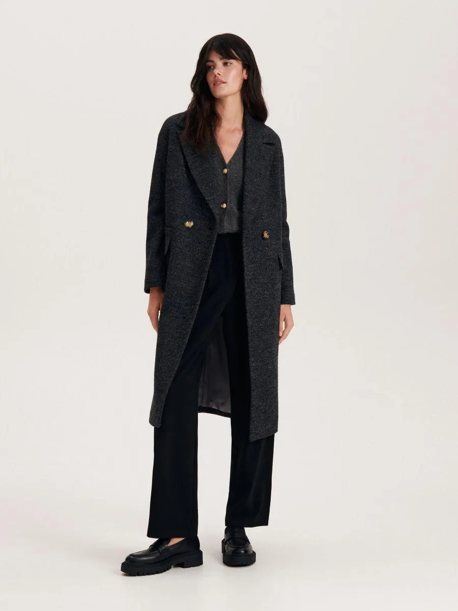 Kabát ze směsi vlny