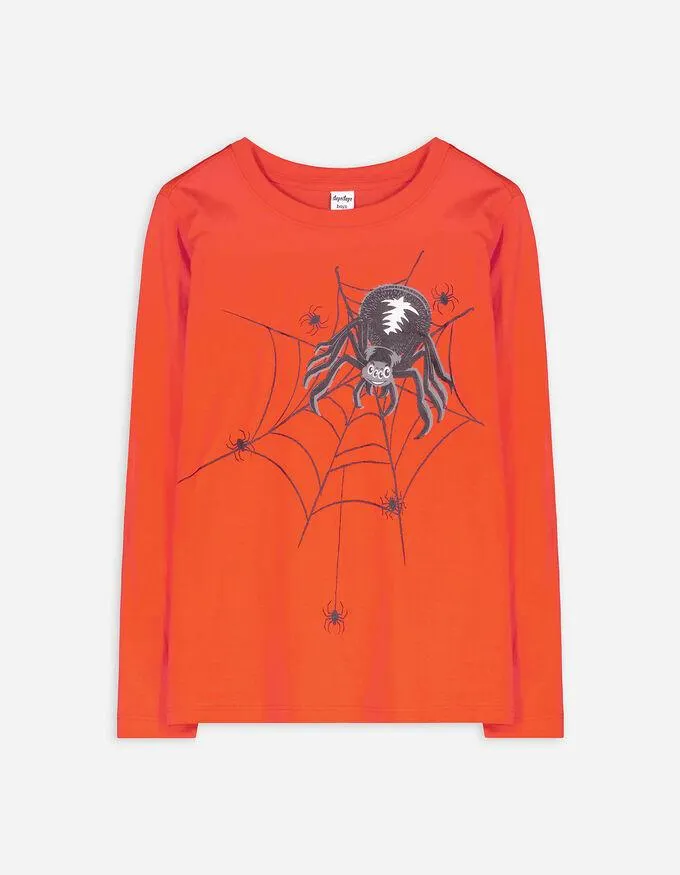 Tričko s dlouhým rukávem - Halloween - oranzova