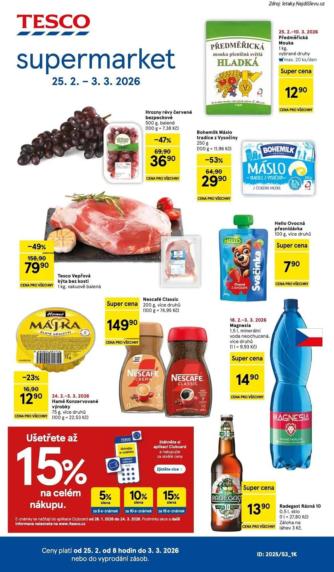 Tesco leták - 25. února 3. března 2026 - Page 1