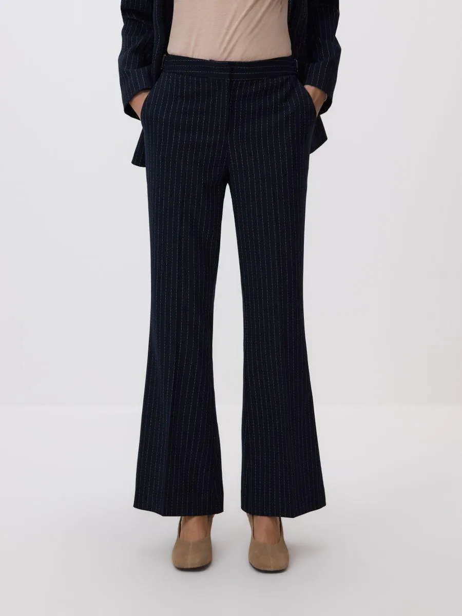 Pruhované zvonové kalhoty