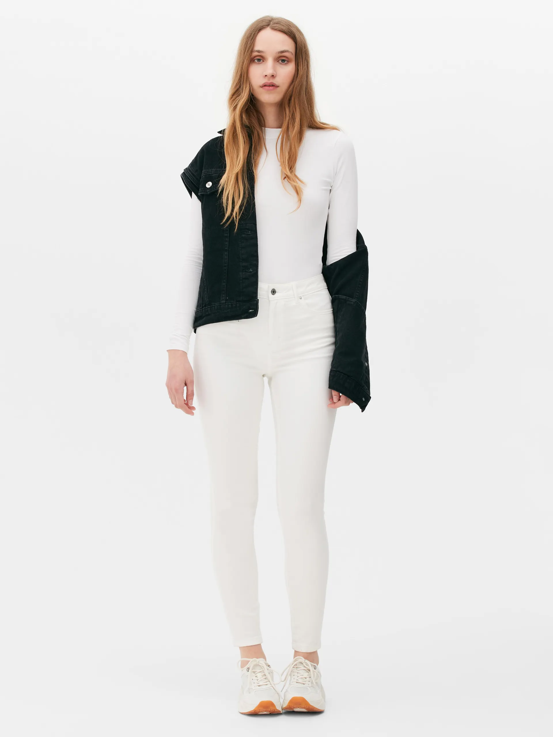 Jean skinny taille haute