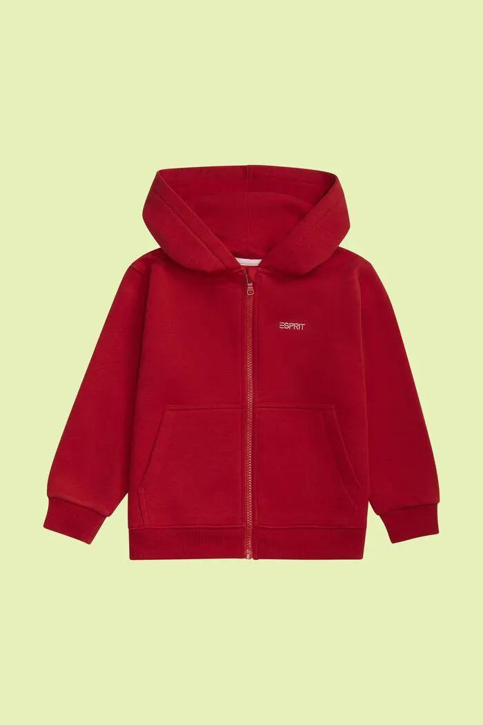 Sweat à capuche zippé orné du logo