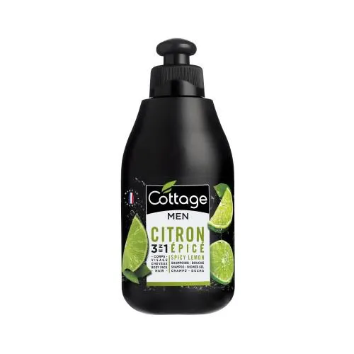 Shampoo-Shower Gel Spicy Lemon - šampon a sprchový gel 3 v 1 citron pepř 250 ml
