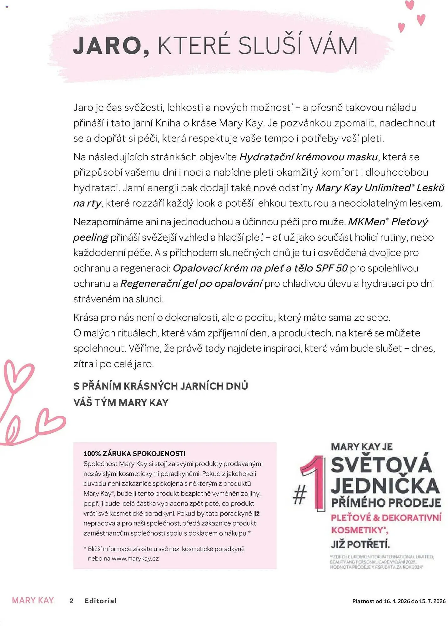 Mary Kay katalog - 1. dubna 15. července 2026 - Page 2