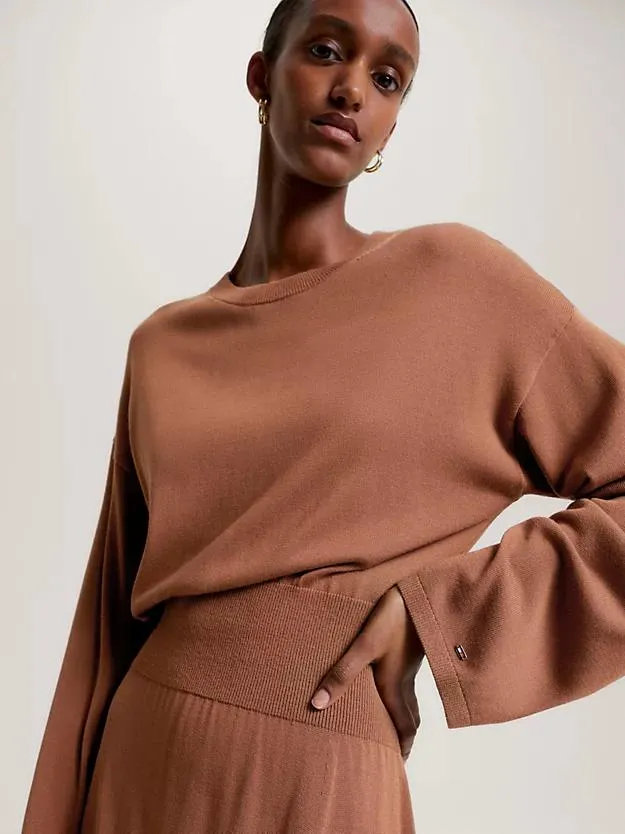 Jersey Waisted Relaxed Midi Dress