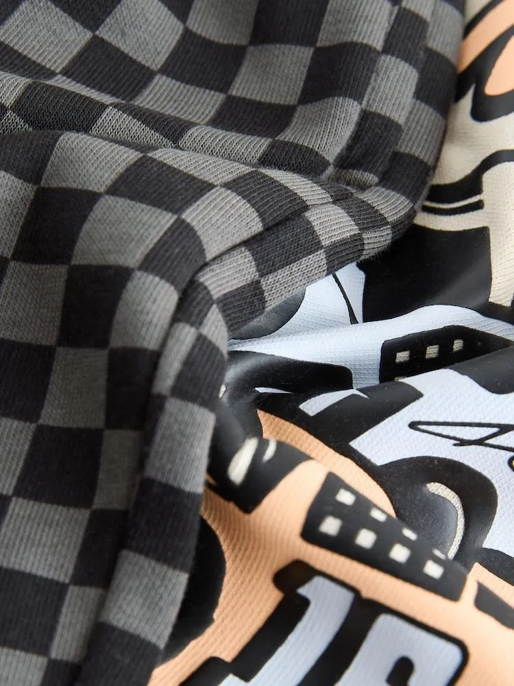 Režné auto - Souprava mikiny s kulatým výstřihem a tepláků (3-7let) (3-7let)