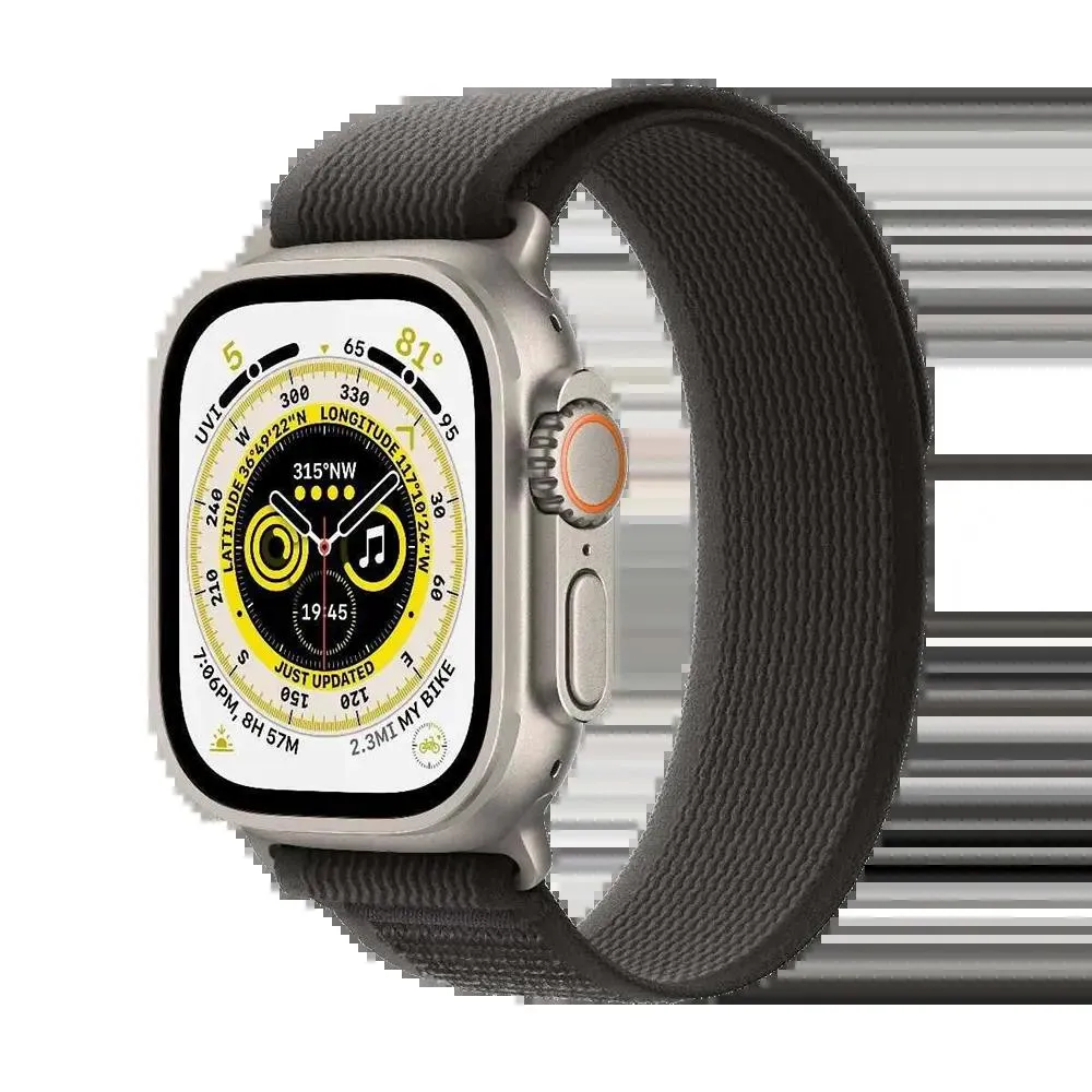 Apple Watch Ultra GPS - 49 mm - M/L black/gray train loop