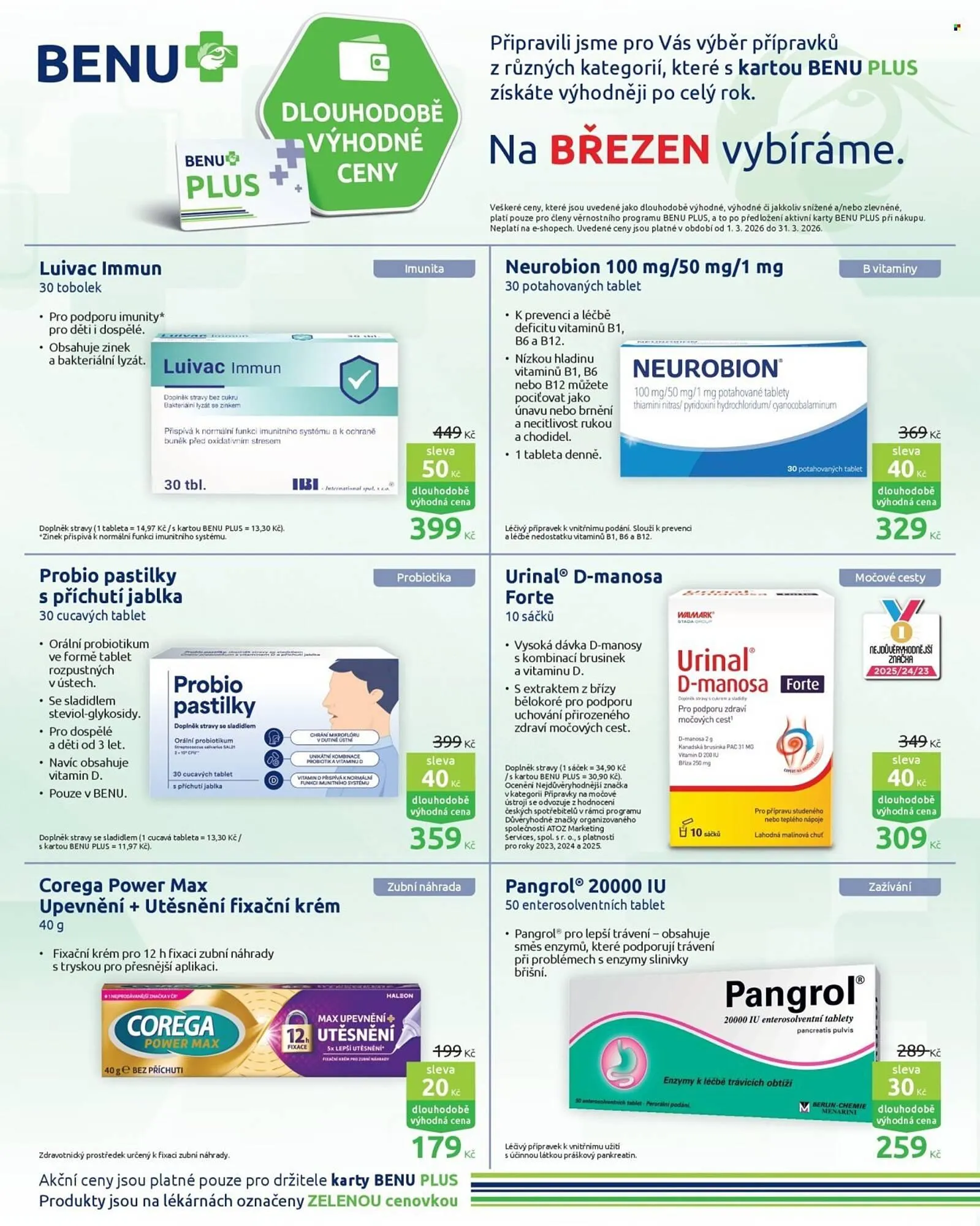 Benu leták - 1. března 31. března 2026 - Page 1