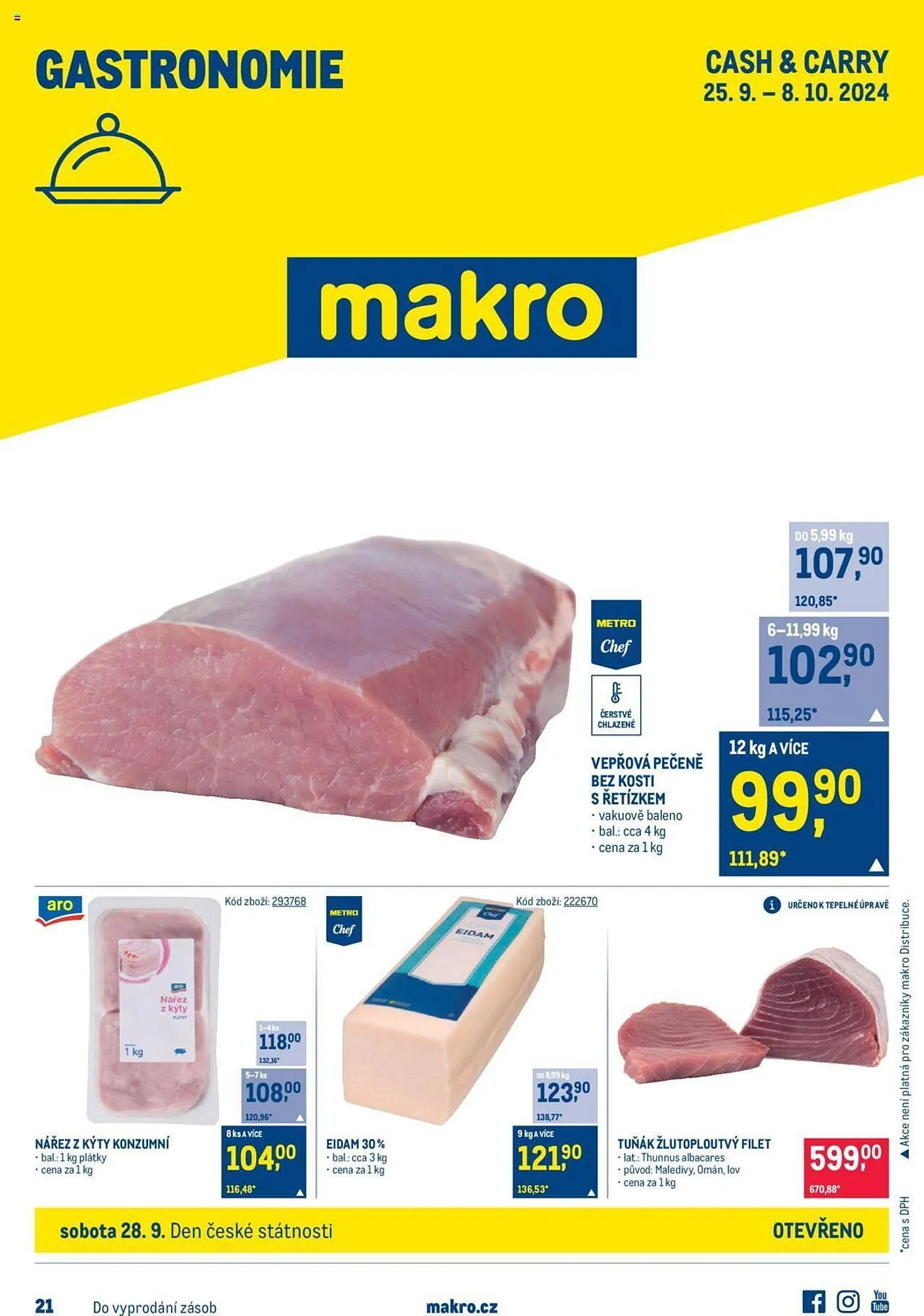Makro leták - 25. září 8. října 2024 - Page 1