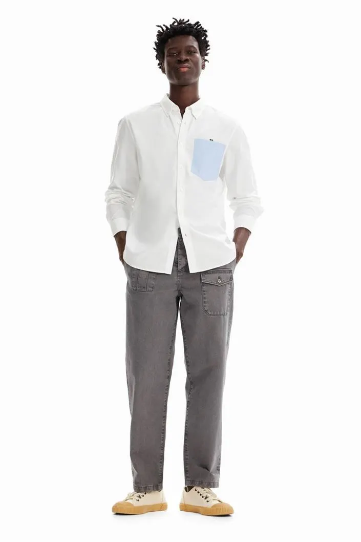 košile Desigual Aydon blanco