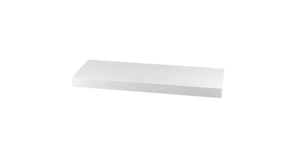 Nástěnná polička KALEB 60 cm, bílý vysoký lesk
