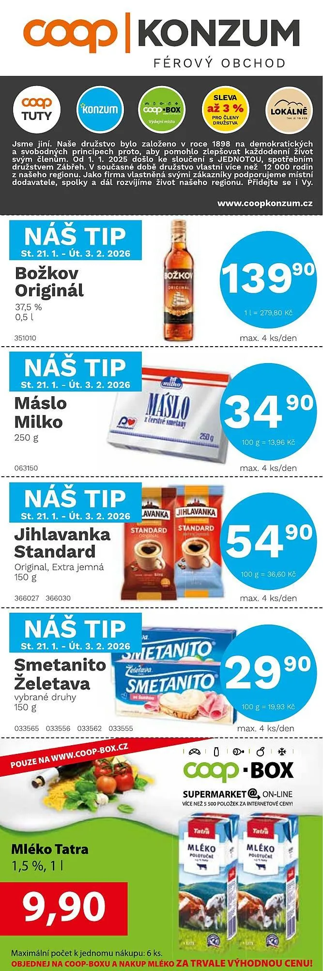 Konzum leták - 21. ledna 3. února 2026 - Page 1