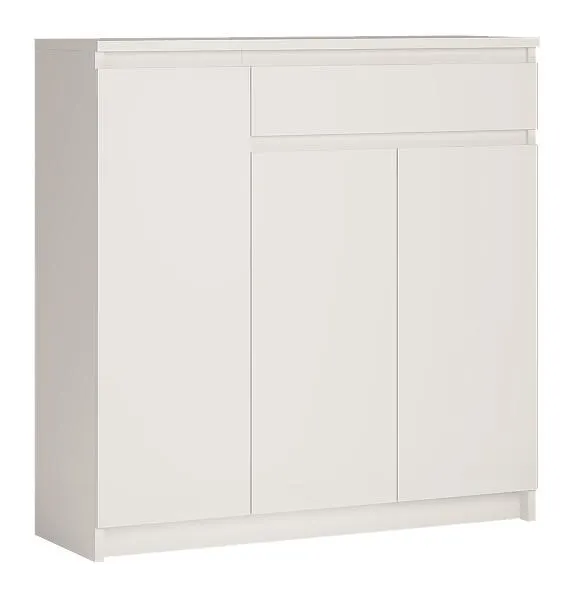 Komoda třídvéřová bílá ARMADIO 3D1S