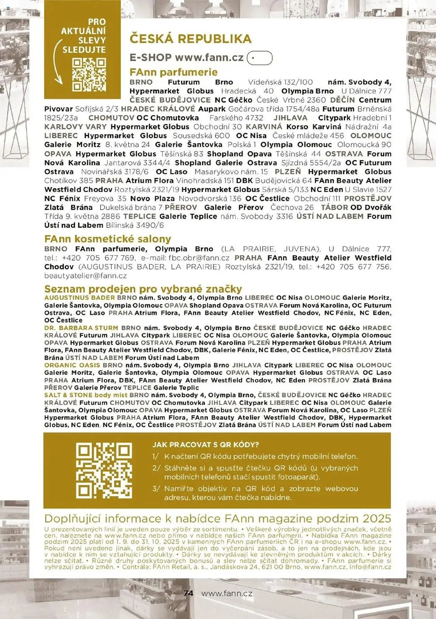 Fann Parfumerie leták - 1. září 30. listopadu 2025 - Page 74
