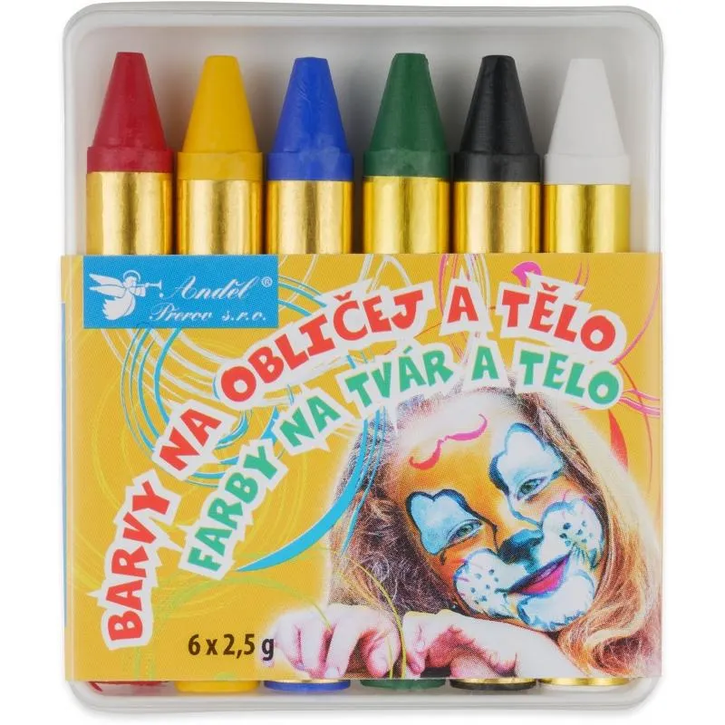 Barvy na obličej a tělo 6 x 2,5 g