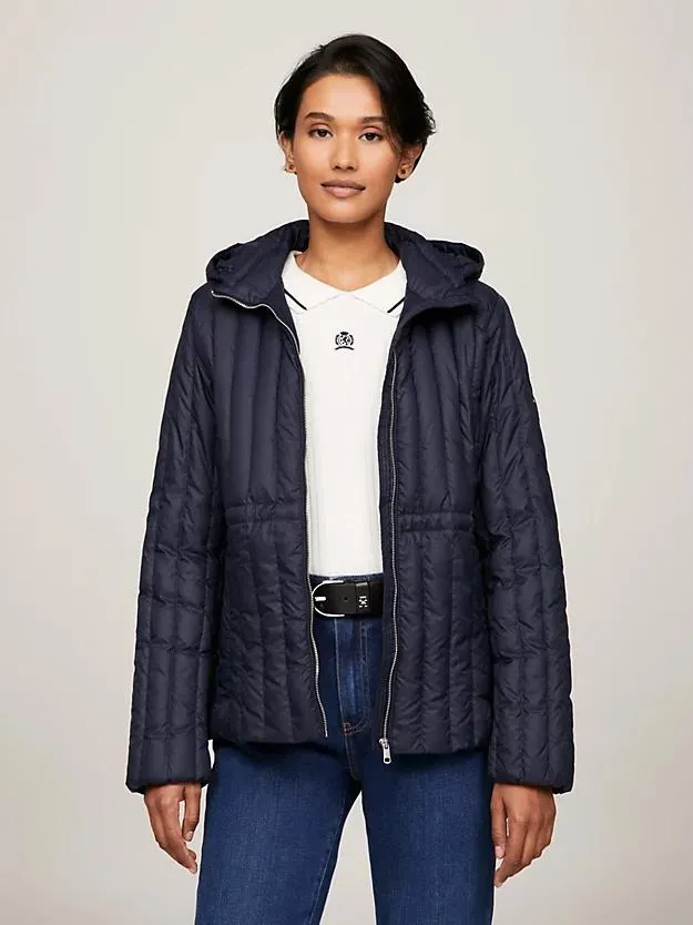 Quilted Hooded Padded Jacket