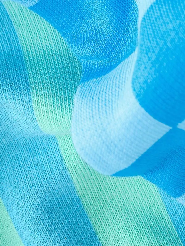 Zelená/Bílá Food Backprint - Sada 2 triček s krátkým rukávem a kraťasů (3měsíců–7let)