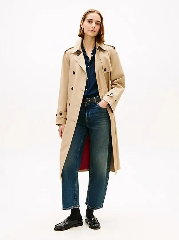 Double Breasted Belted Trench Coat