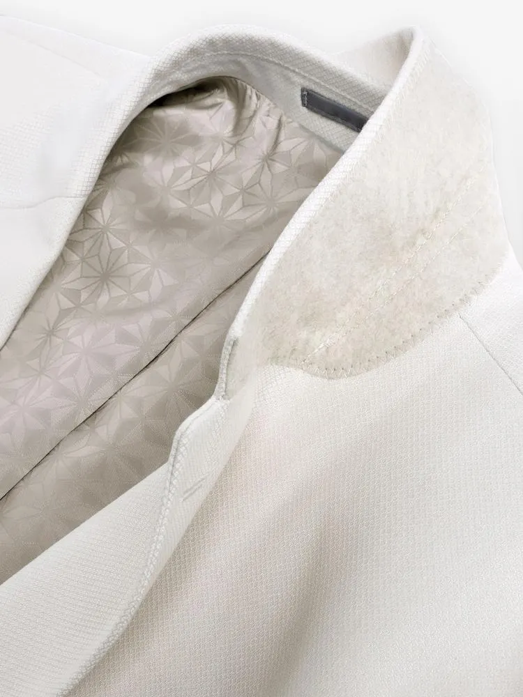 Režná - Slim Fit - Sako s texturovaným oblekem