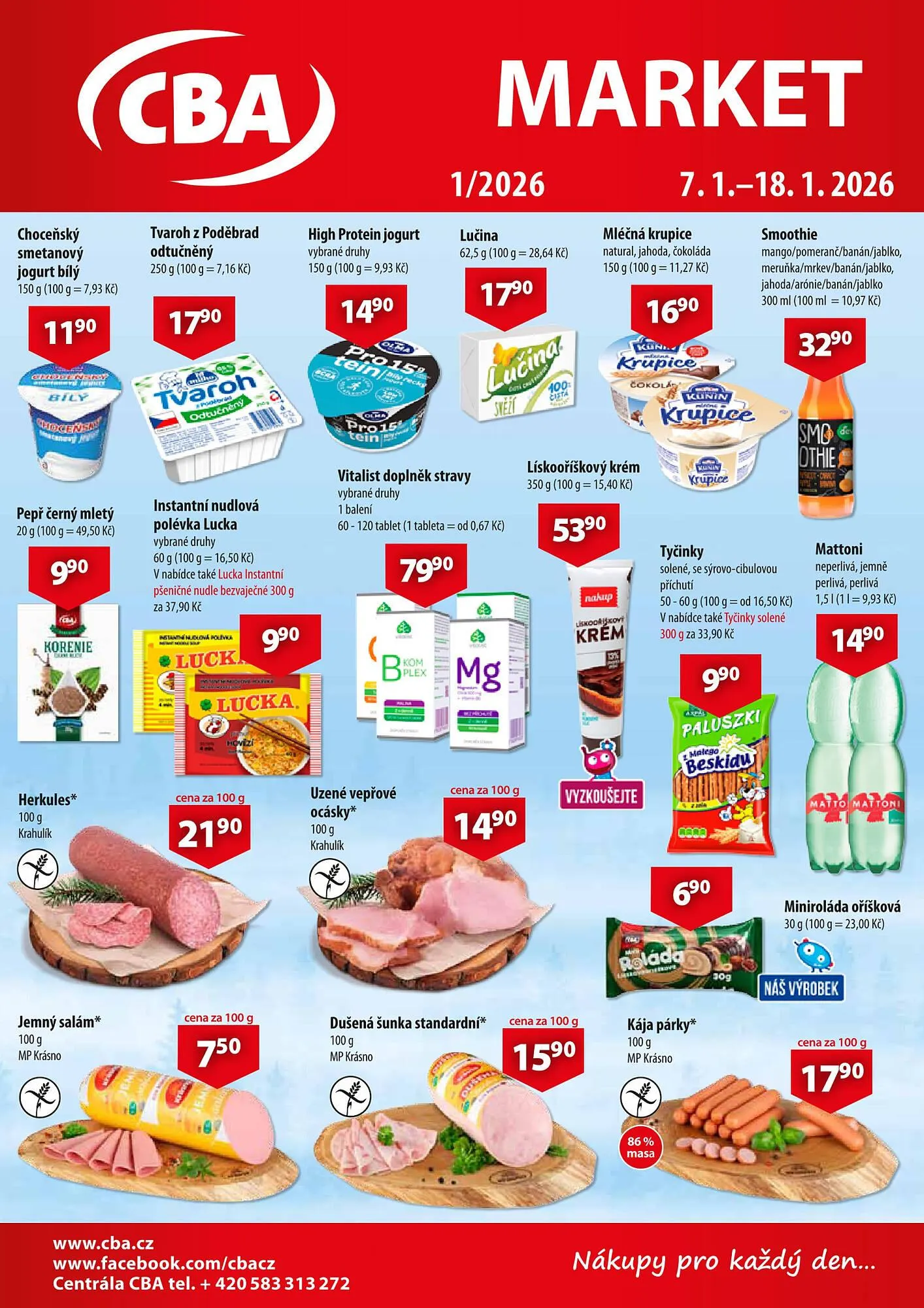 CBA leták - 7. ledna 18. ledna 2026 - Page 1