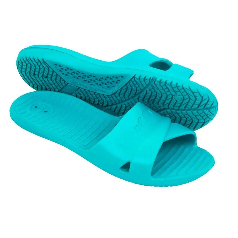 Ciabatte piscina donna 100 BASIC blu