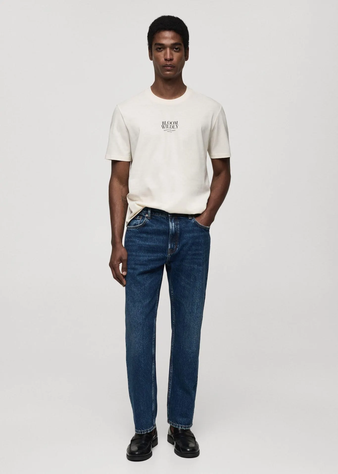 Tričko slim fit s potiskem