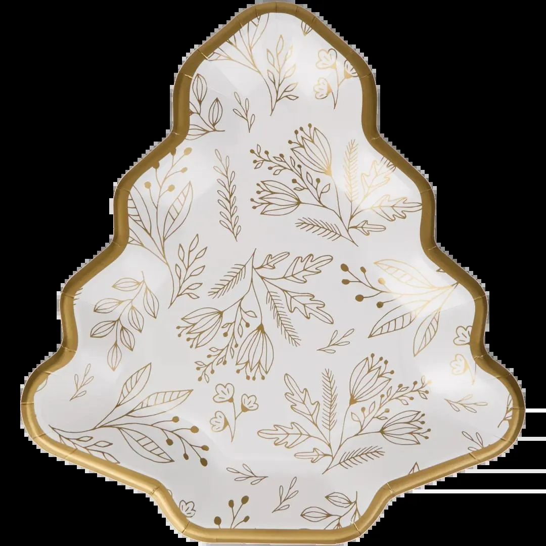 Papírové vánoční talířky