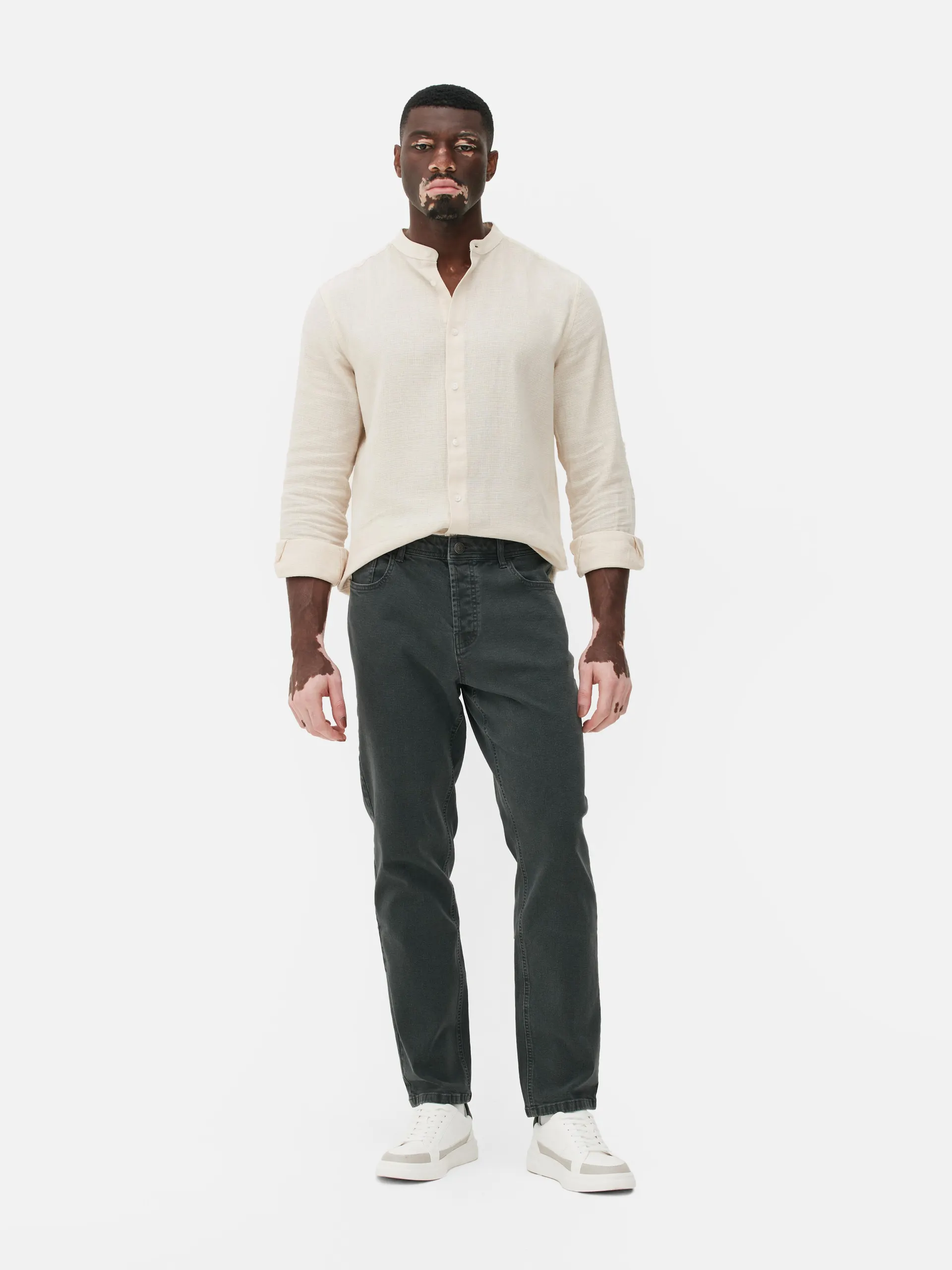 Stretch Straight Leg Jeans