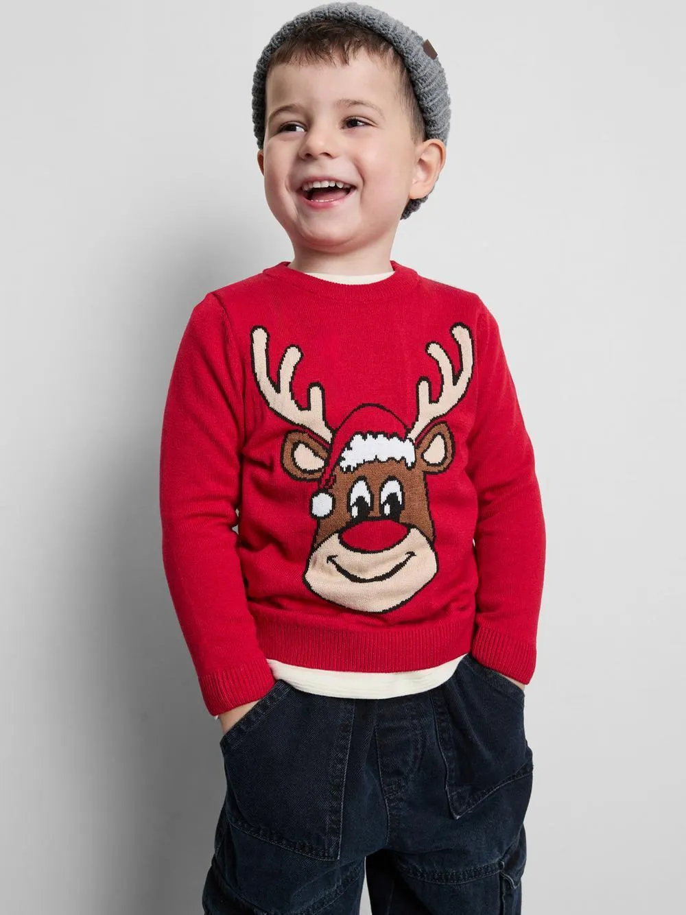 1,5–8 let | Vánoční svetr se sobem