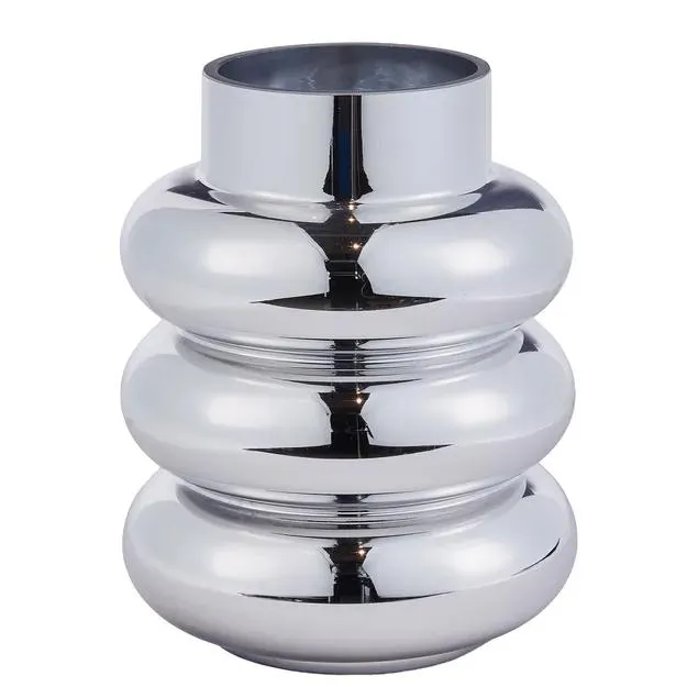 Váza 20 cm - stříbrná