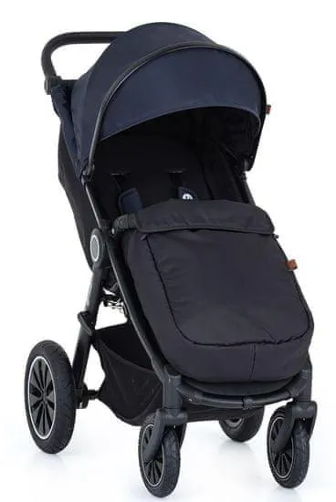 Petite&Mars Kočárek sportovní Street+ Air Black 2022 Anthracite Blue Complete