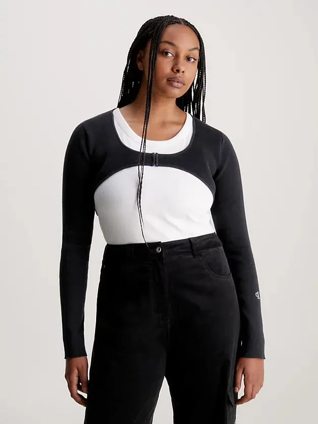 Cotton Micro Cardigan