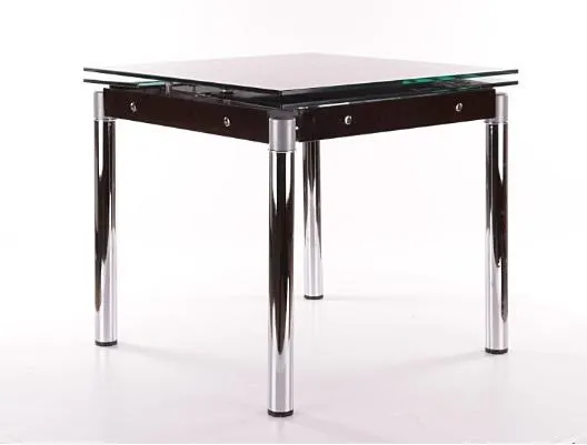 Stůl jídelní rozkládací černá/chrom GD-082