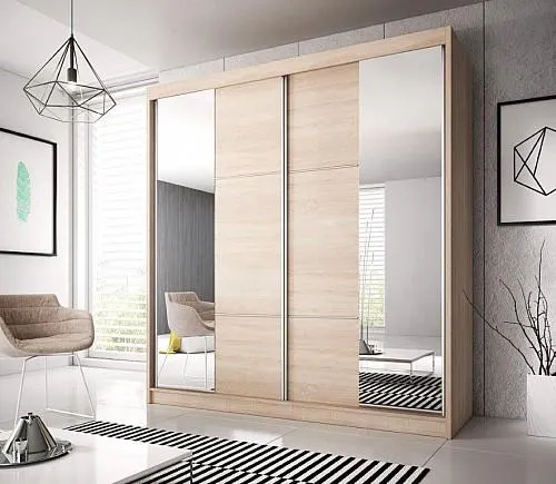 Šatní skříň MULTI 36, 233cm (M) dub sonoma